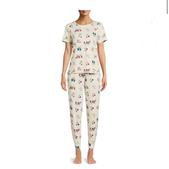Glamping s'mores 2-piece Women’s plus size shirt & joggers pajama set size 3XL - Picture 13 of 14